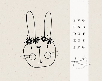 PLOTTER FILE EASTER BUNNY / svg png dxf jpg eps file bundle for plotter file Easter Bunny