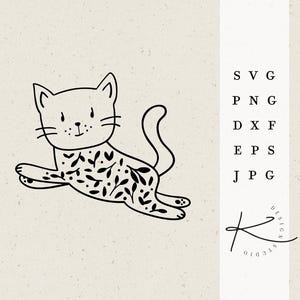 KATZE PLOTTERDATEI / svg png dxf jpg eps Set Plotter Datei Clipart