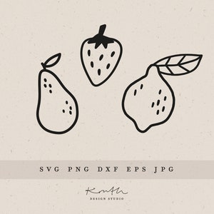 FRÜCHTE PLOTTERDATEI / svg png dxf jpg eps file bundle for plotter datei