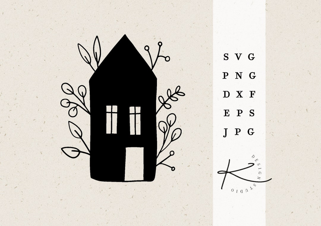 HOUSE PLOTTER FILE / Svg Png Dxf Jpg Eps File Bundle for Plotter - Etsy