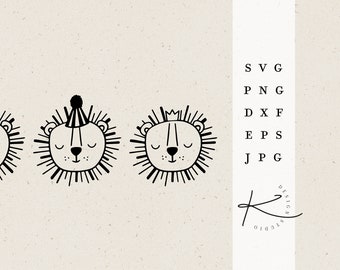 LÖWE PLOTTER FILE / svg png dxf jpg eps paquete de archivos para archivo de trazador