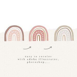 RAINBOW BUNDLE CLIPART / Hand Drawn Vector Rainbow Png Illustration ...