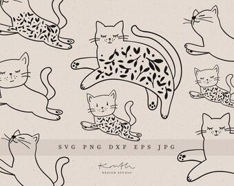 CAT SET PLOTTER FILE / svg png dxf jpg eps Set Plotter File Clipart