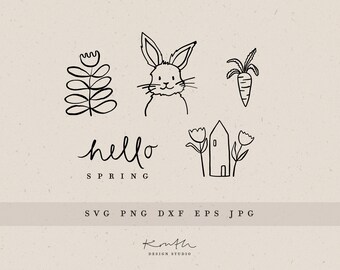 PLOTTER FILE EASTER SET / svg png dxf jpg eps file bundle for plotter file flowers