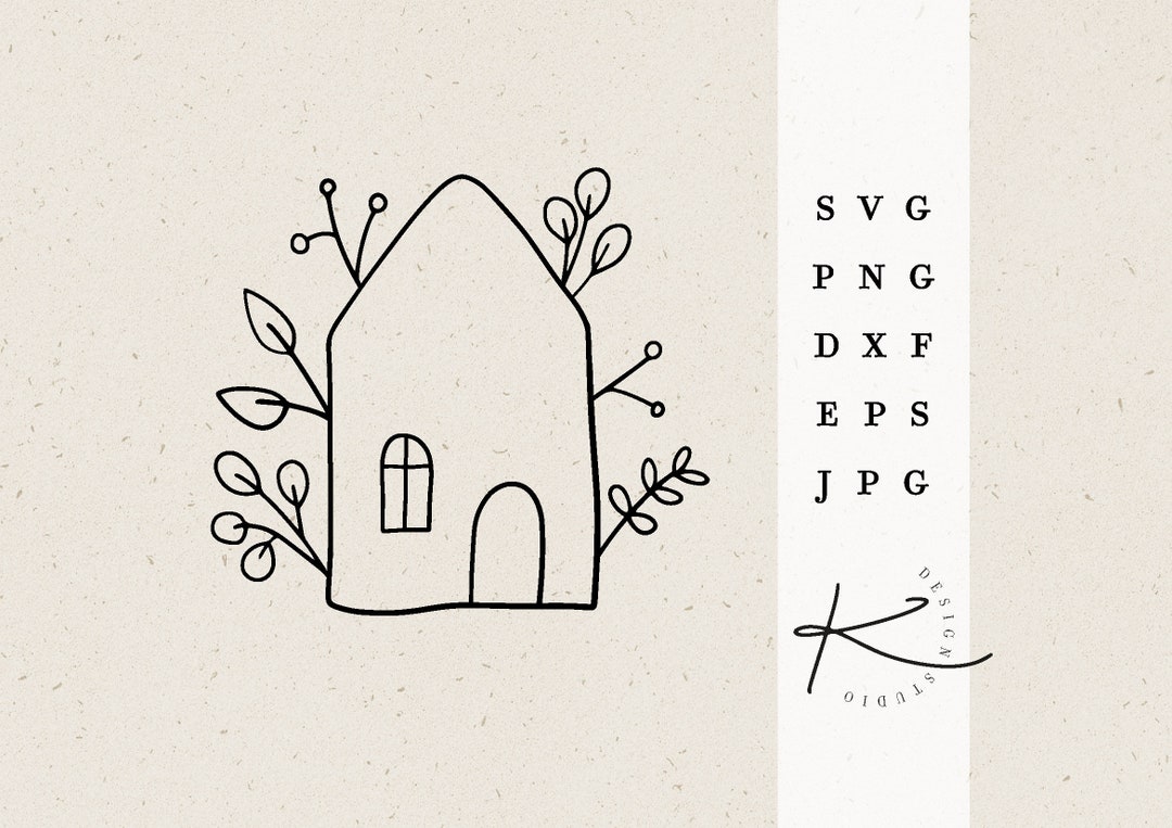 HOUSE PLOTTER FILE / Svg Png Dxf Jpg Eps File Bundle for Plotter - Etsy