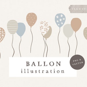 PAQUETE DE GLOBO EMBARAZO / paquete vectorial y png bocetos dibujados a mano baby shower nacimiento del bebé mujer embarazada arte lineal