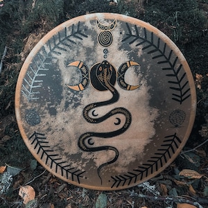 14&#39;&#39; Shamanic Snake medicine drum - shamanic drums UK