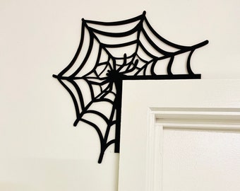 Adornos de puerta con telarañas: Decoración de Halloween