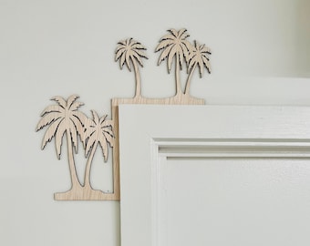 Molduras de puerta o ventana de contrachapado de madera de palmera: Arte mural costero