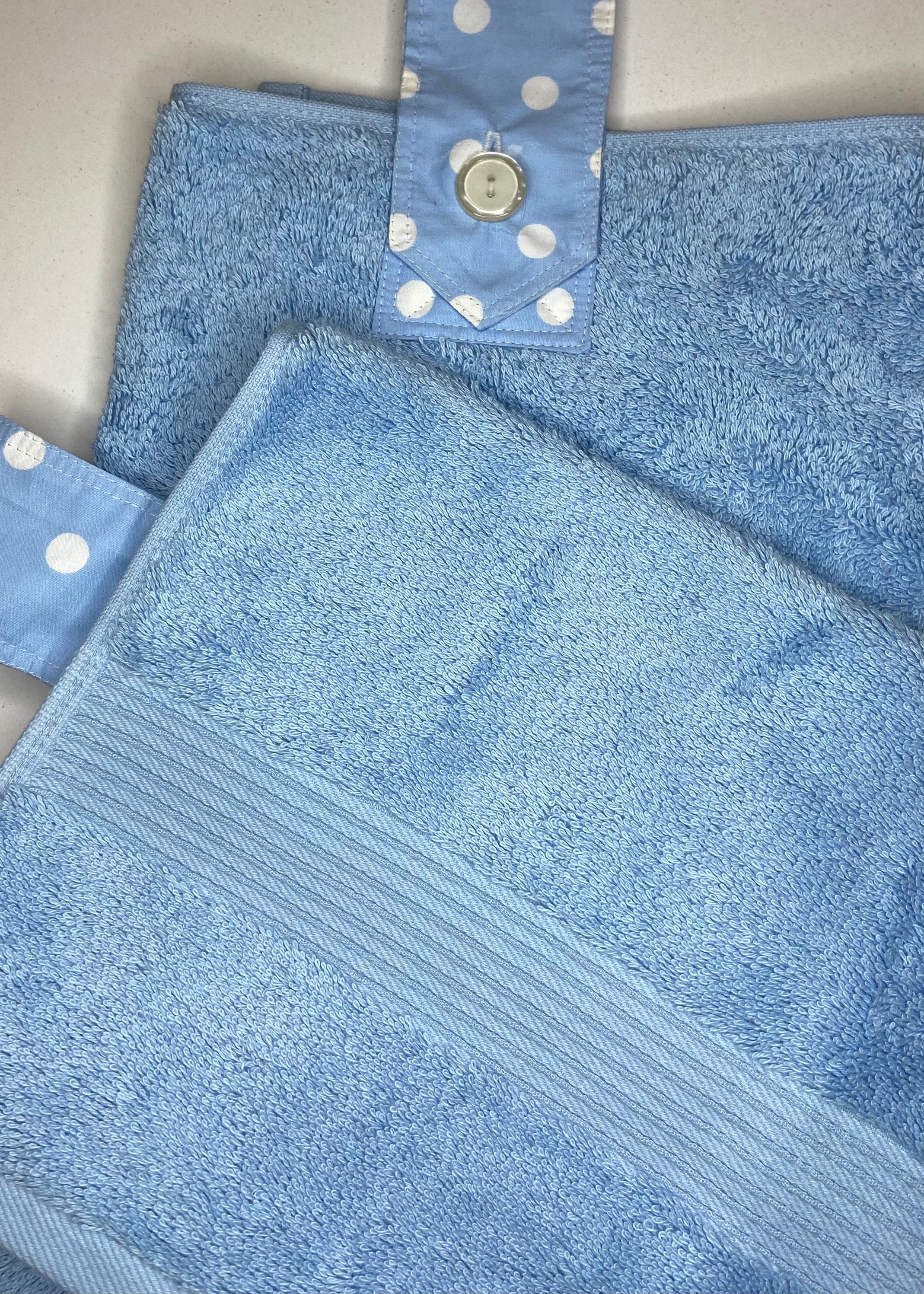 Luxurious blue Hanging hand towel kitchen bathroom or Etsy
