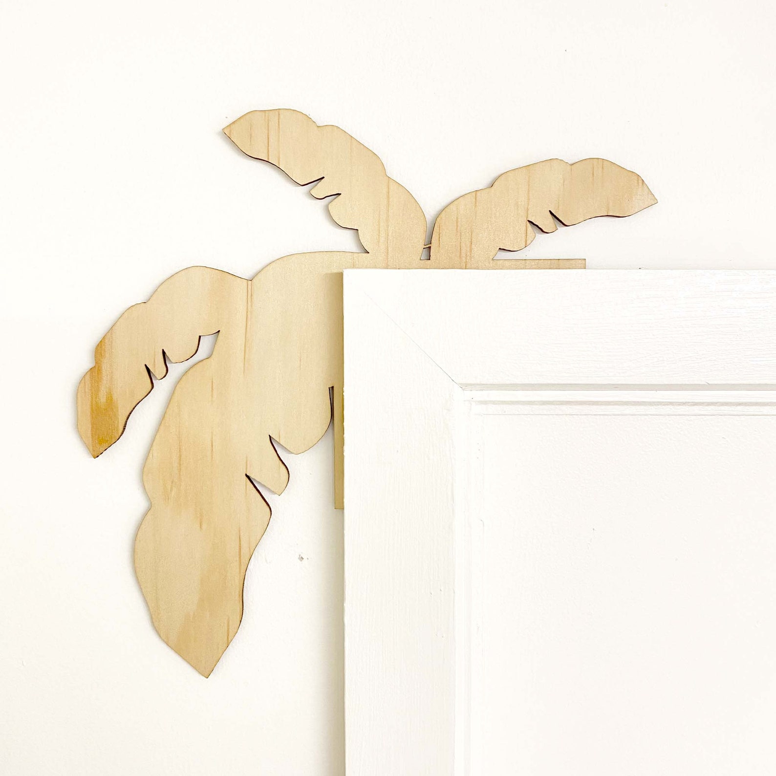 Palm Tree Leaves Wall Art Window or Door Trim Palm Tree Home Etsy