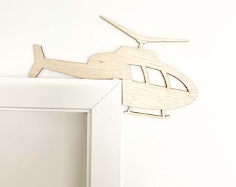 Arte de pared de helicóptero, molduras de ventanas o puertas, decoración del hogar del helicóptero