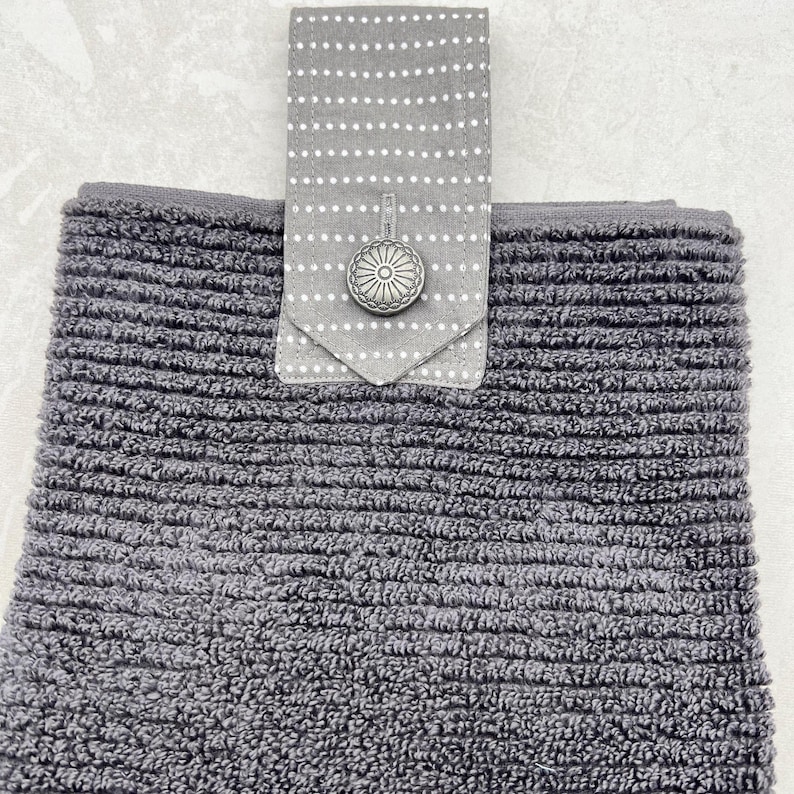 hanging hand towel, charcoal, kitchen hanging hand towel