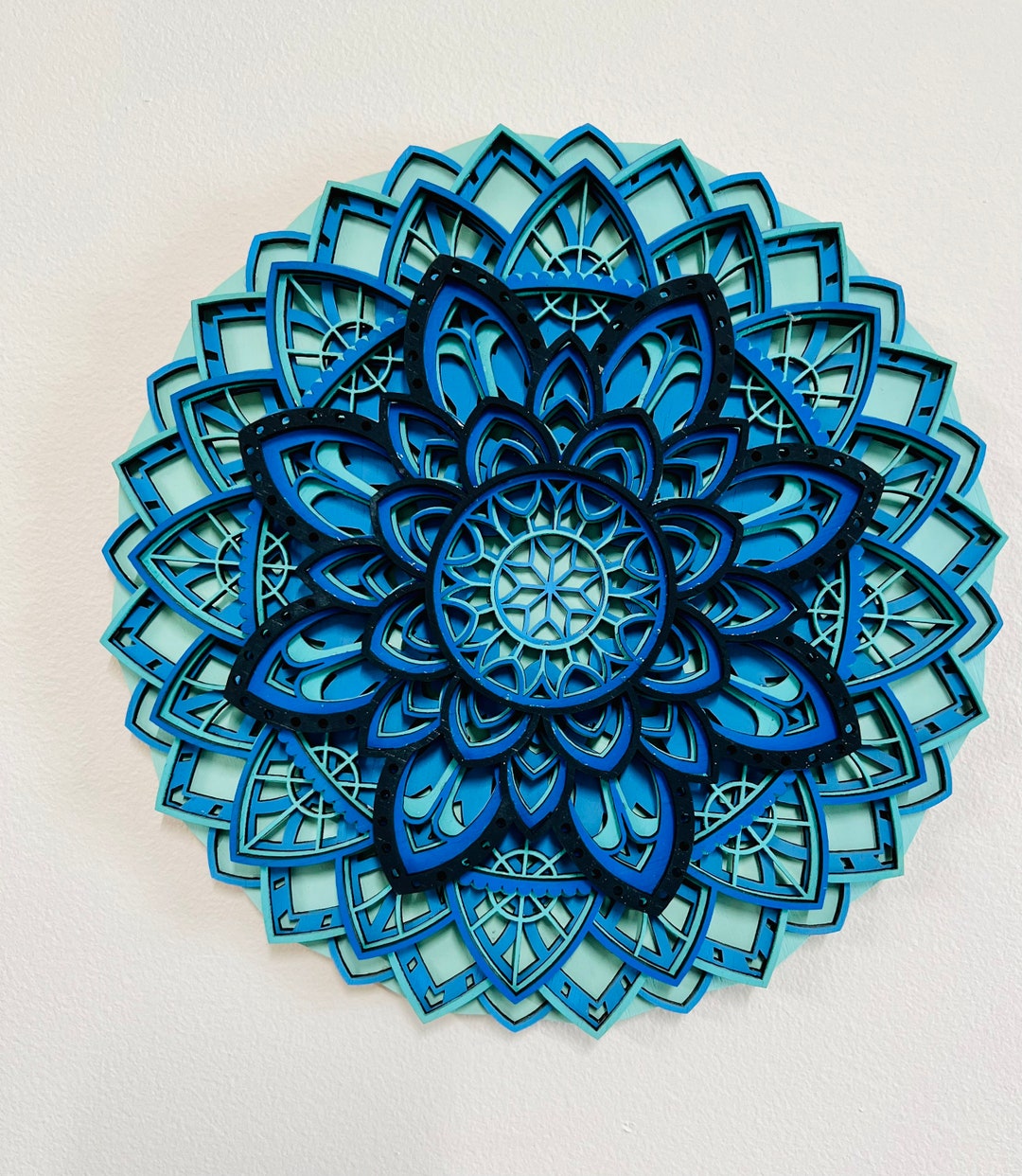 DIY Mandala Craft Kit, Mandala Layered Art Kit, DIY Paint Kit, Adult