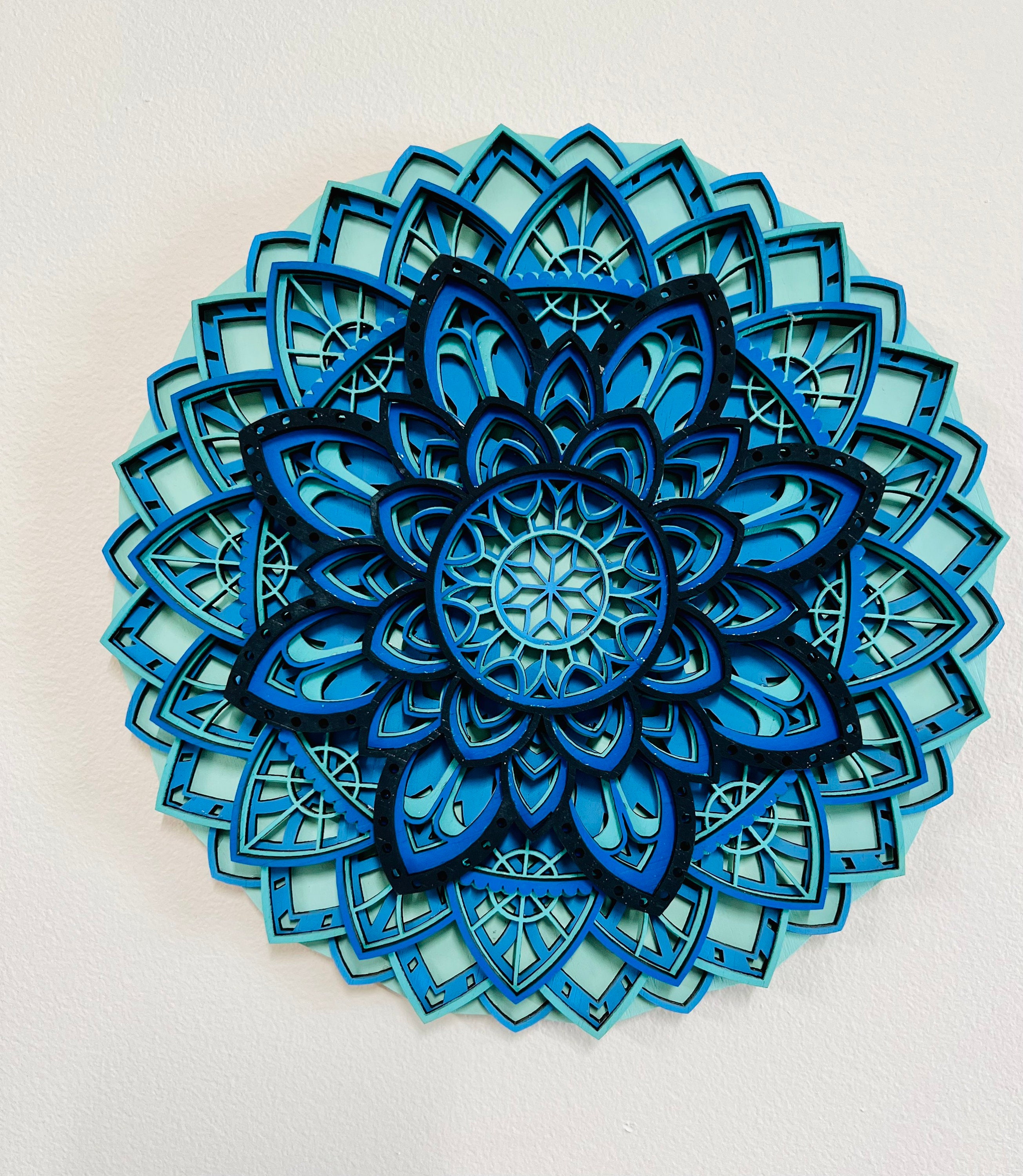 DIY Mandala Craft Kit, Mandala layered Art kit, DIY Paint Kit, Adult Craft Kit, Kids Craft Kit, DIY Paint Kit, 3D Art Kit