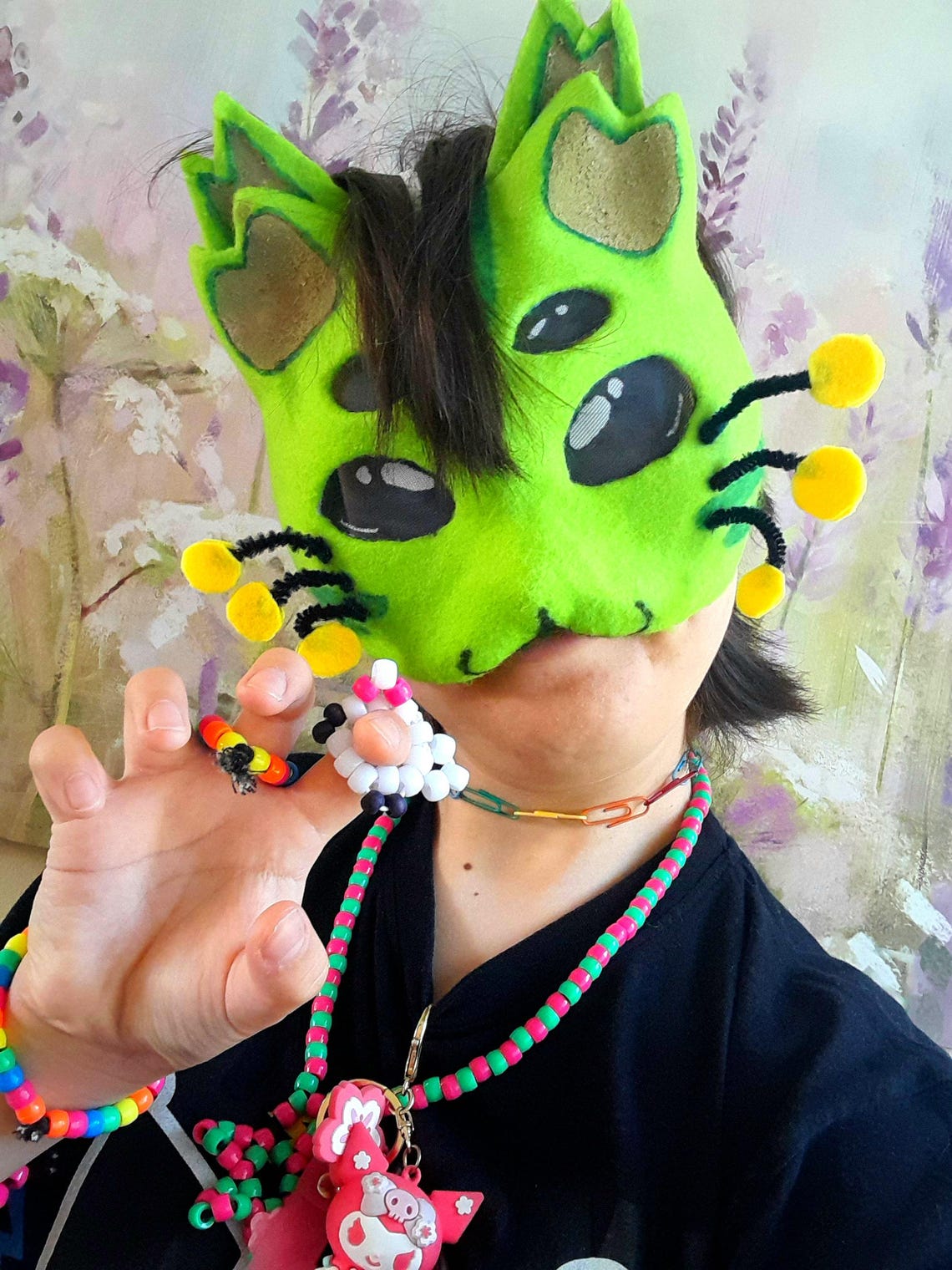 Handmade Gnarpy Alien Cat Therian Furry Mask Colourful Cosplay - Etsy UK