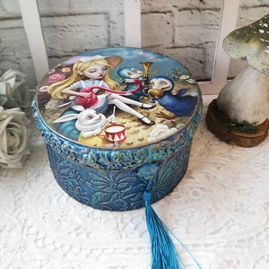 Alice in wonderland jewelry box cheap