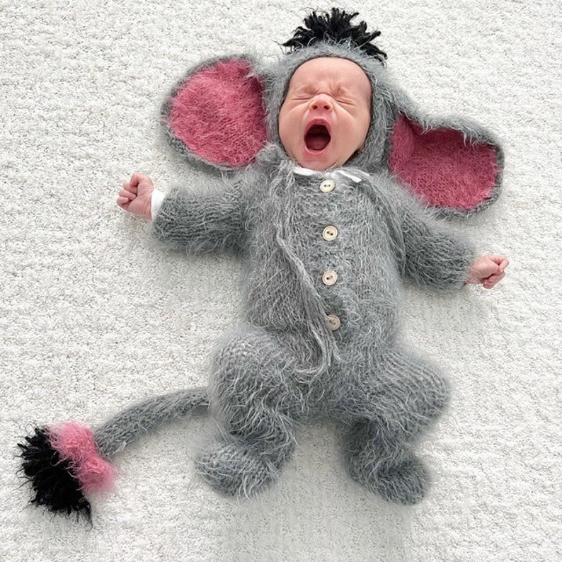 RTS neonato Eeyore asino Winnie Pooh costume outfit mohair | Etsy Italia