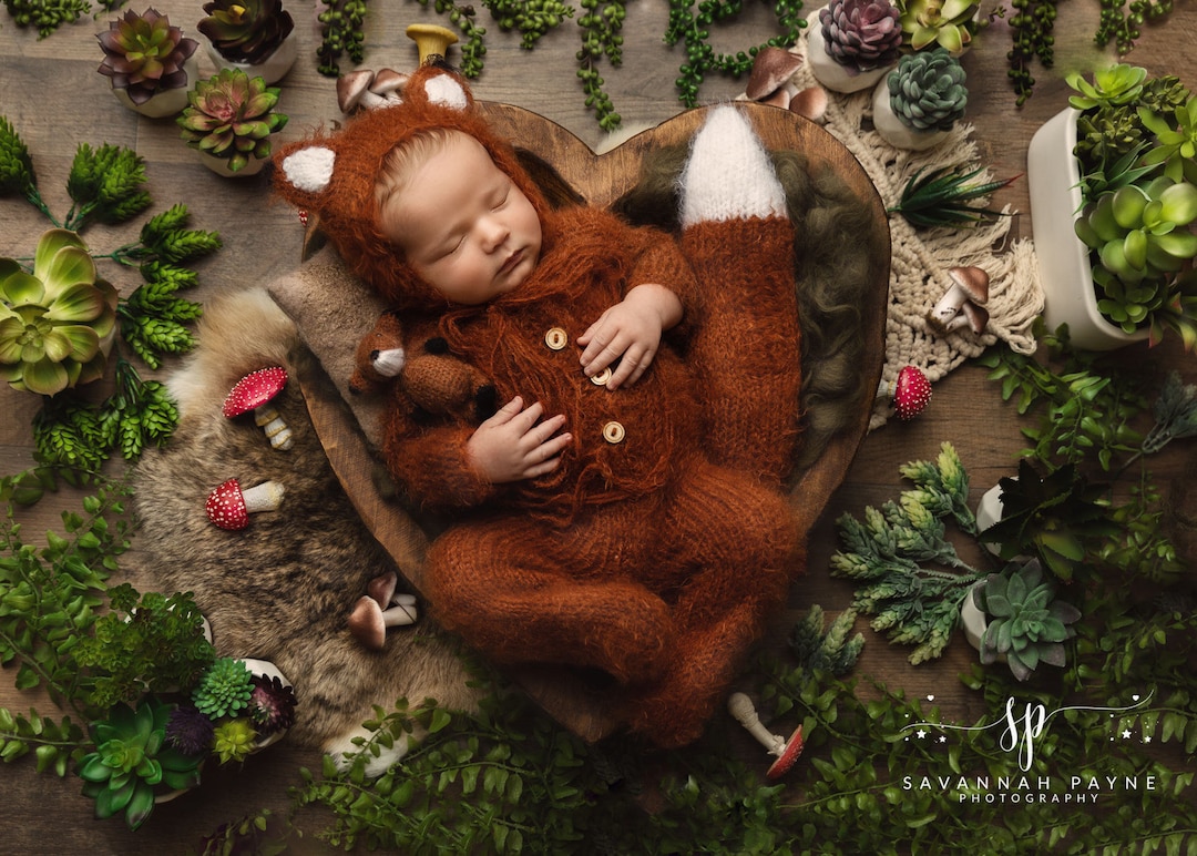 Stay Clever Little Fox Printed Dress For New Born Baby With Shoes And Cap