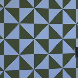 Blue and Green Geometric wallpaper | Geometric Modern Peel and Stick Wallpaper - Removable Fabric or Vinyl, Non-Pasted | Custom Sizes