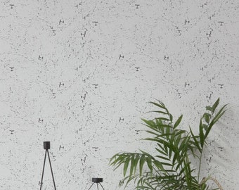Minimalist Concrete Look wallpaper - Peel and Stick Wallpaper or Non Pasted Wallpaper / Concrete look Removable wallpaper / Gray wallpaper