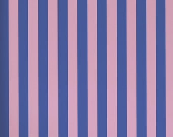 Bold Striped wallpaper - Peel and Stick Wallpaper or Non Pasted Wallpaper / Striped Removable wallpaper / Purple self-adhesive wallpaper