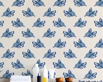 Koi Fish wallpaper - Peel and Stick Wallpaper or Non Pasted Wallpaper / Fish Removable wallpaper / Beige self-adhesive wallpaper