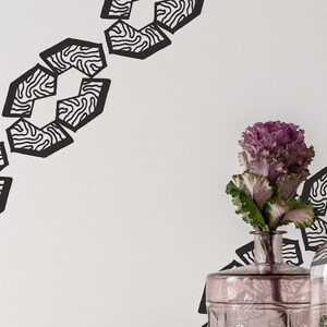Striped Peel and Stick wallpaper / Abstract Removable wallpaper / Geometric Stripe wallpaper - Self-adhesive or Traditional