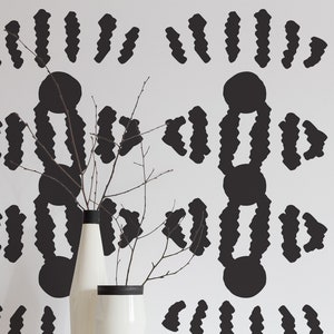 Abstract Peel and Stick wallpaper / Brush Stroke Removable wallpaper / Stripe wallpaper - Self-adhesive or Traditional