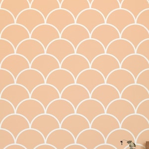 Art Deco Geometric wallpaper - Peel and Stick Wallpaper or Non Pasted Wallpaper / Geometric Removable wallpaper / Pink wallpaper