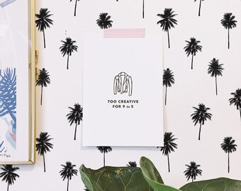 Palm Tree Wallpaper Etsy Palm Tree Wallpaper Etsy