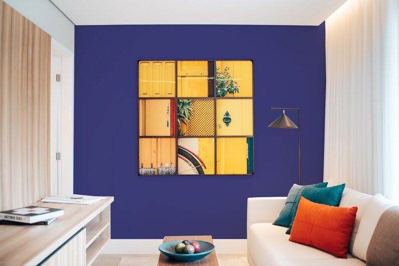 Navy Blue Peel and Stick Wallpaper / Solid Navy Blue Removable Etsy