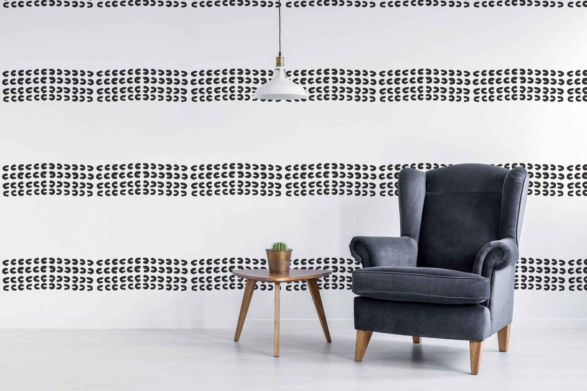 Small Print Peel and Stick Wallpaper / Stripe Removable | Etsy