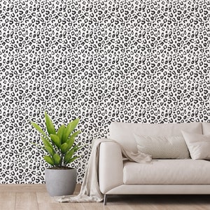 Leopard Spot Pattern Removable Wallpaper / Animal Print Peel and Stick ...