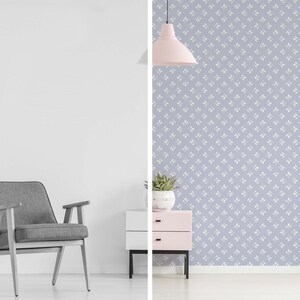 Lavender Leaf Peel and Stick Wallpaper / Geometric Removable - Etsy
