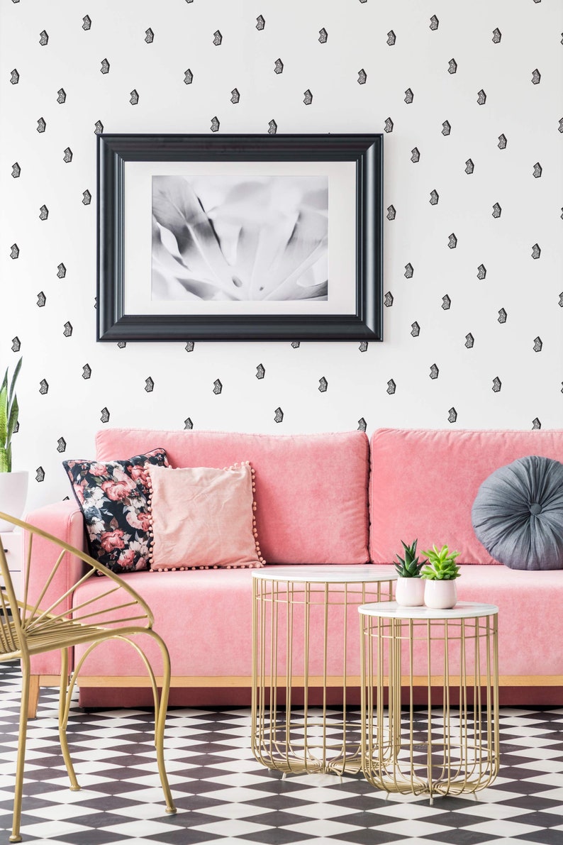 Small Print Peel and Stick Wallpaper / Abstract Removable - Etsy