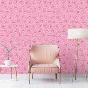 Pink Fun Peel and Stick Wallpaper, design by Fancy Walls