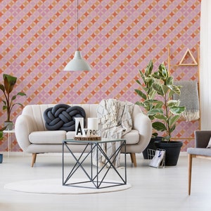 Geometric Retro Removable Wallpaper by Fancy Walls