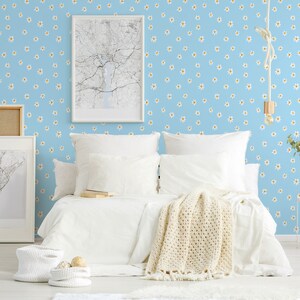 Fancy Walls - Removable Blue Botanical Wallpaper
