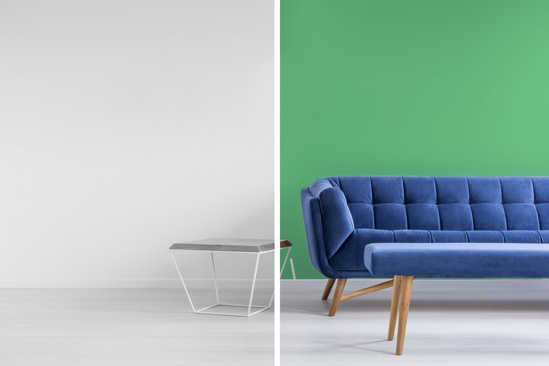 Emerald Green Peel and Stick Wallpaper / Solid Emerald Green Etsy