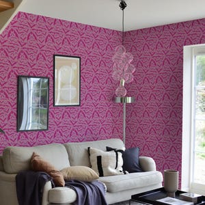 Fancy Walls Pink Halloween Peel and Stick Wallpaper