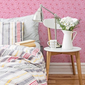 Fancy Walls Pink Fun Peel and Stick Wallpaper