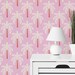 Pink Palm Tree Removable wallpaper / Self-adhesive or Traditional Bold wallpaper / Preppy Peel and Stick wallpaper