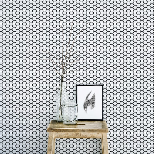 Bengelen Waardig Pickering Honeycomb Wallpaper Self-adhesive or Traditional / Geometric - Etsy