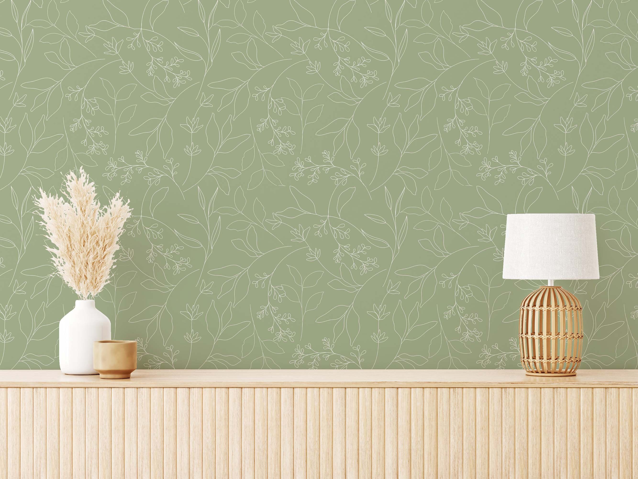 HAOKHOME Vintage Wallpaper Peel And Stick Wall Paper Floral Forest