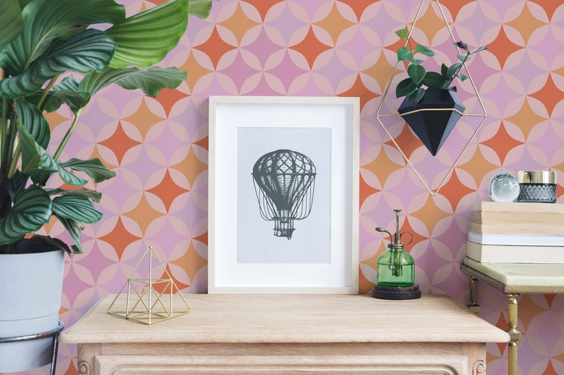 Fancy Walls Retro Peel and Stick Wallpaper