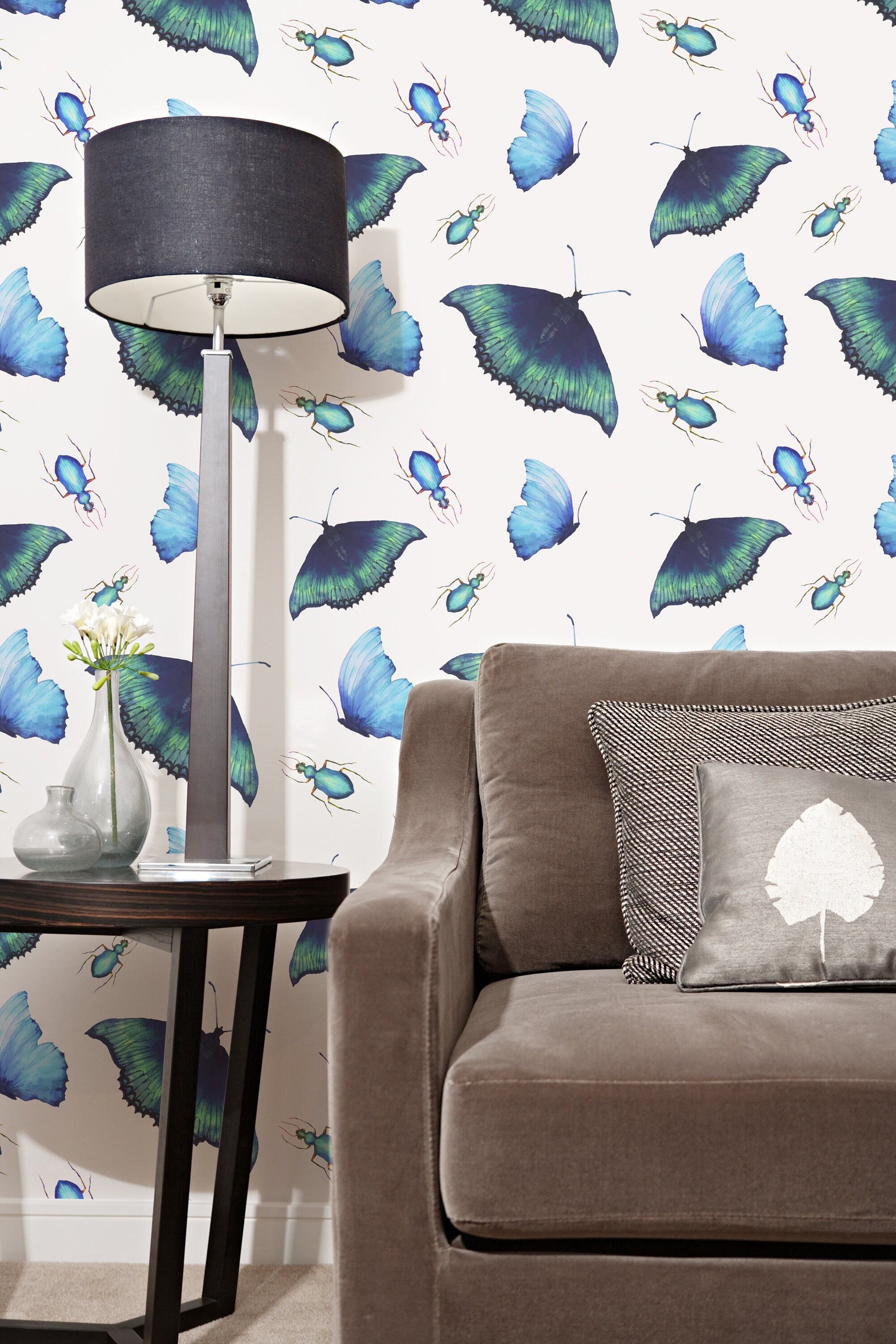 Butterfly Peel and Stick Wallpaper / Tropical Butterfly | Etsy