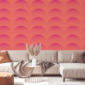 Fancy Walls Pink Geometric Peel and Stick Wallpaper