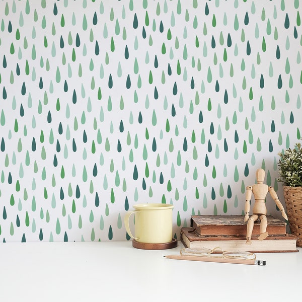 Removable Wallpaper Green - Etsy