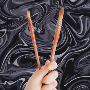 Gray Marble Peel and Stick wallpaper / Abstract Removable wallpaper / Gray wallpaper - Self-adhesive or Traditional
